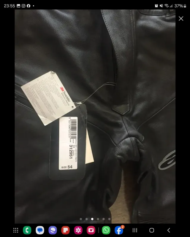 Pantalón Cuero Alpinestars Turismo Talla 54 XL