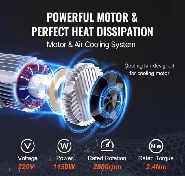 Polipasto Eléctrico VEVOR 600kg 1150W