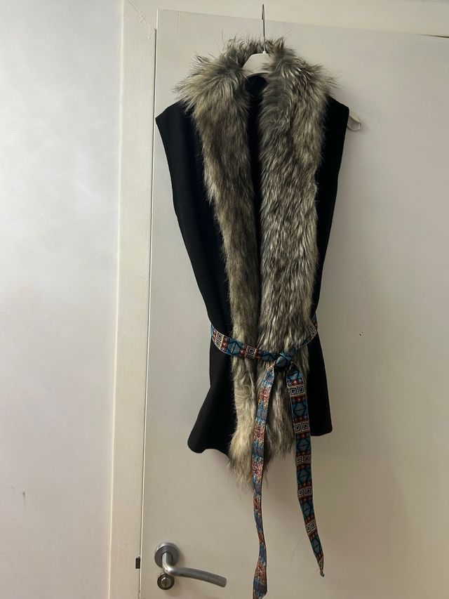 Chaleco pelo sintético talla S
