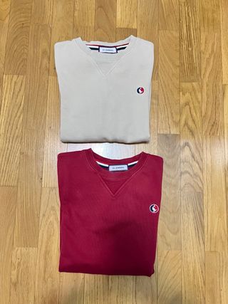 El Ganso: 2 sudaderas roja y beige talla 12