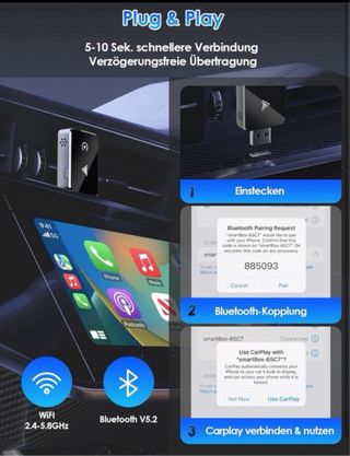 Adaptador Android Auto Inalámbrico