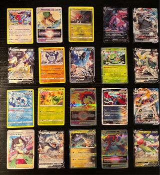 Lote 20 Cartas Pokémon Raras