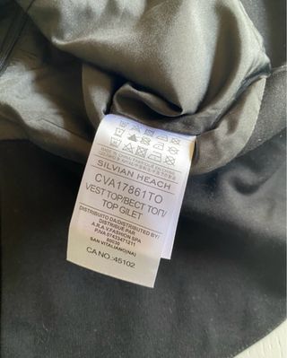 Top elegante SILVIAN HEACH nero con fiocco