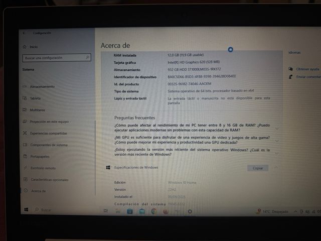 Portátil Lenovo Ideapad 320 Core i7 1TB 12GB RAM