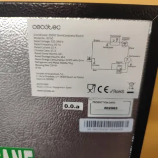 Mini frigorifero Cecotec Grandcooler 20000