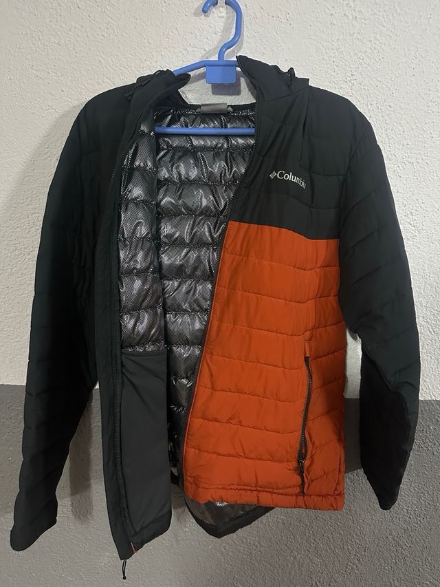 Chaqueta Columbia Negra y Naranja