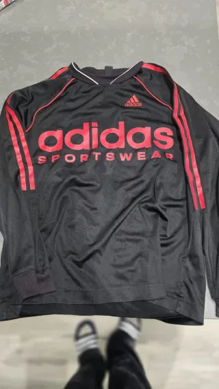 Sudadera Adidas Negra y Roja