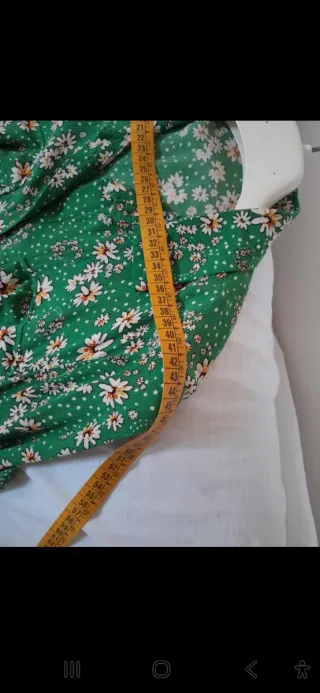 Abito lungo floreale verde