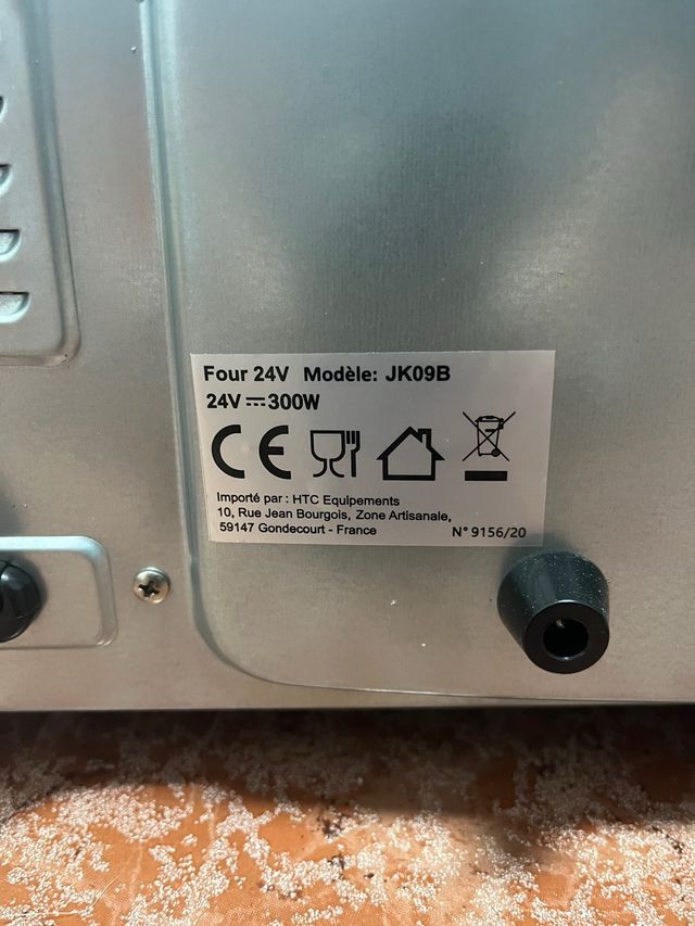 Horno Eléctrico 24V 9L para Camión