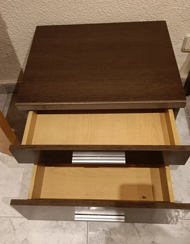 Cabecero Cama 150 y Mesillas Madera