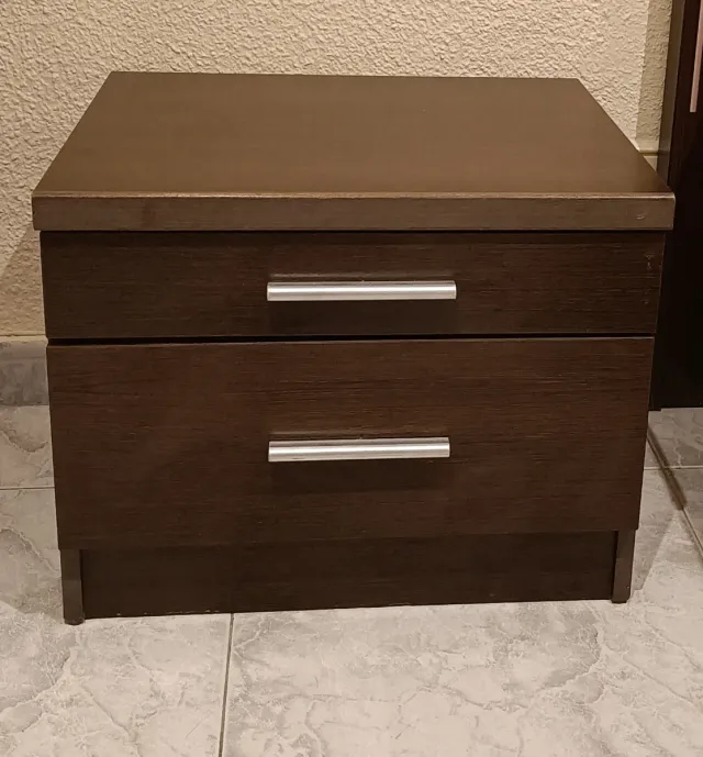 Cabecero Cama 150 y Mesillas Madera
