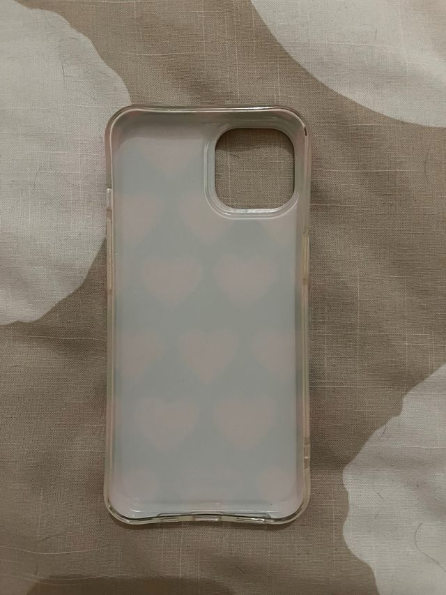 Funda iPhone 13 Corazones Rosa y Verde