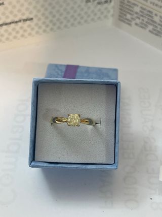 Anillo Oro 18k Diamante 0.51 ct SI2/J Minado