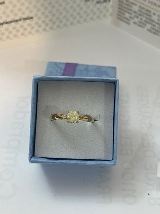 Anillo Oro 18k Diamante 0.51 ct SI2/J Minado