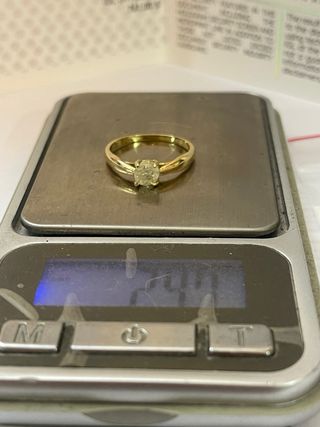 Anillo Oro 18k Diamante 0.51 ct SI2/J Minado