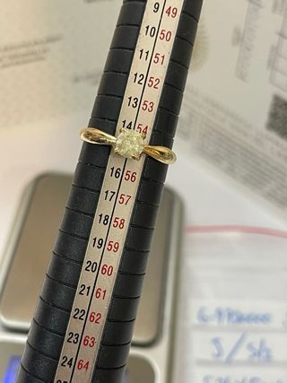 Anillo Oro 18k Diamante 0.51 ct SI2/J Minado