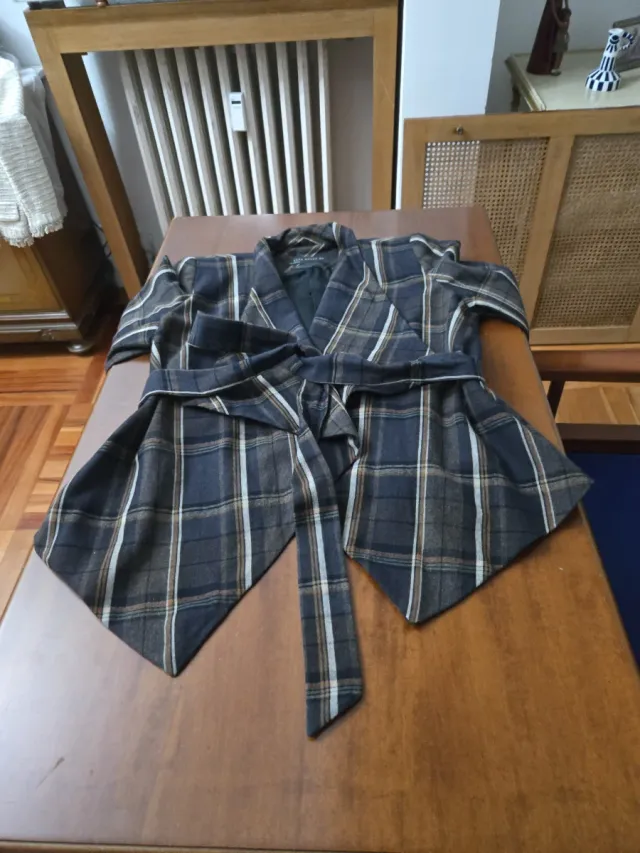 Falda Zara cuadros lana