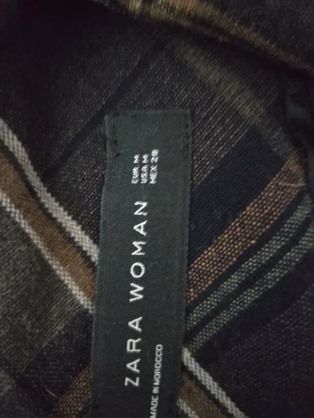 Falda Zara cuadros lana