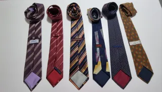 Lote de 6 corbatas de vestir