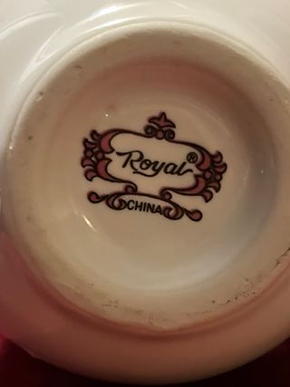 Ampolla ceramica vintage per aceto decorata