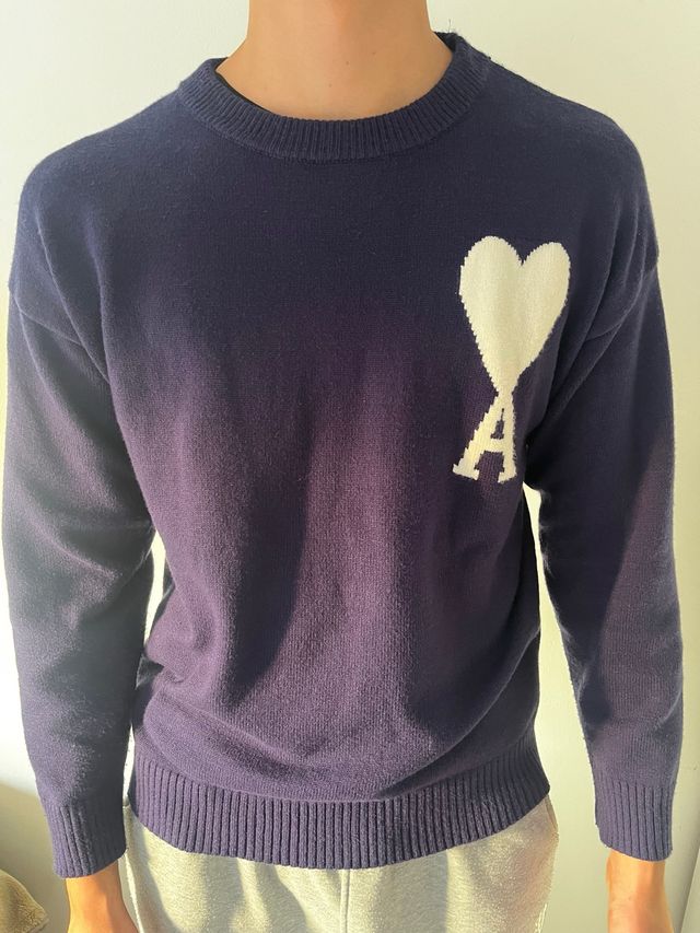 Suéter AMI Paris Ami De Coeur Azul Talla M