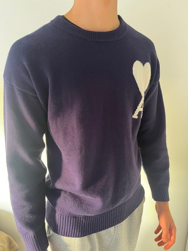 Suéter AMI Paris Ami De Coeur Azul Talla M