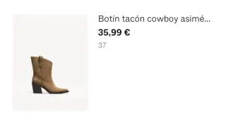 Botas de ante beige con tacón SOLO UNA PUESTA