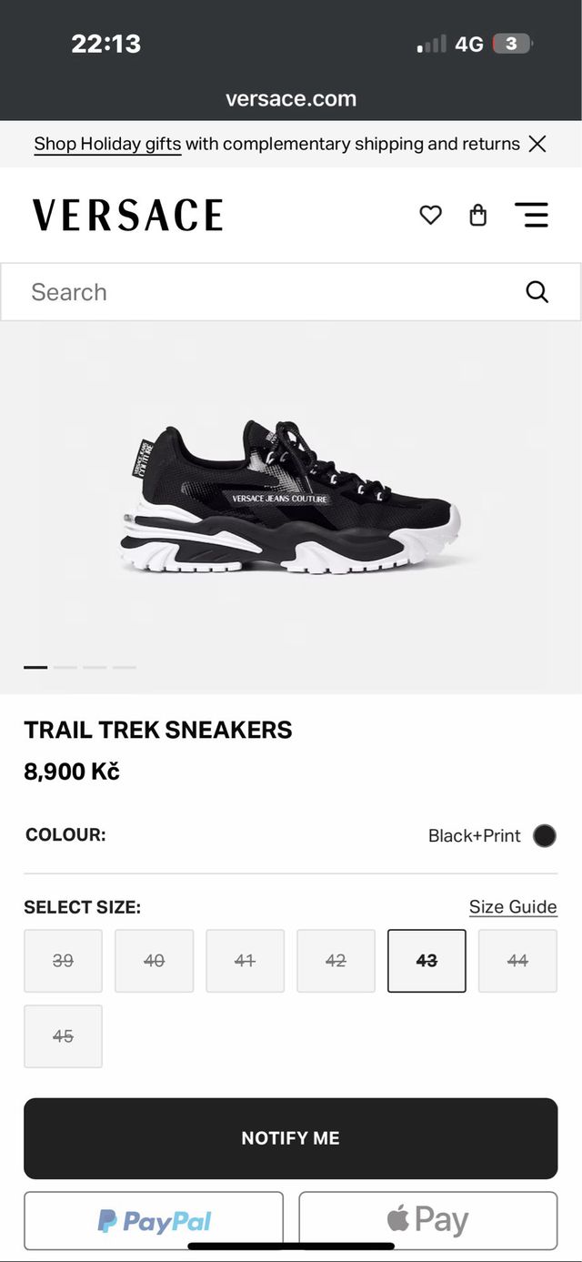 Scarpe Versace Jeans Couture fuori produzione