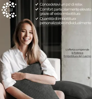 Set 2 Copricuscini Corduroy Grigio 40x60 cm