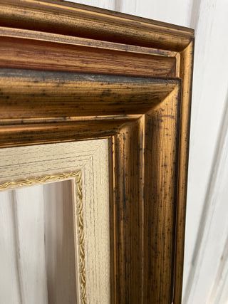 Marco antigua madera maciza