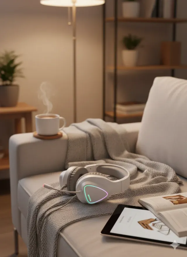 Auriculares Gaming Blancos MARSGAMING