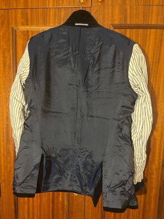 Americana/chaqueta negra de pana