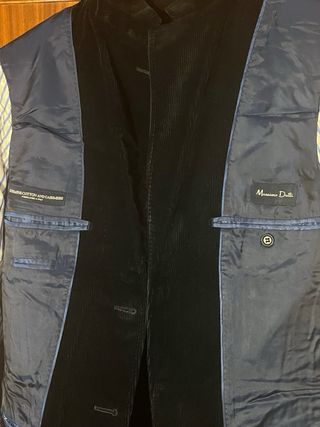 Americana/chaqueta negra de pana