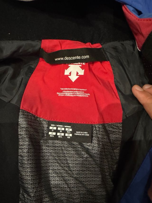 Chaqueta esquí Descente hombre azul