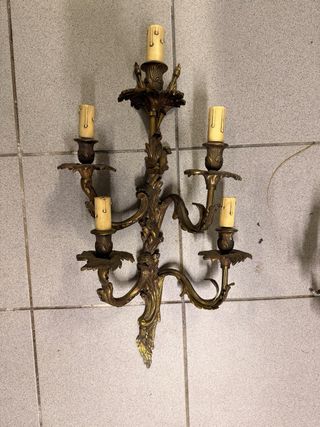 Coppia Applique Bronzo Anticato