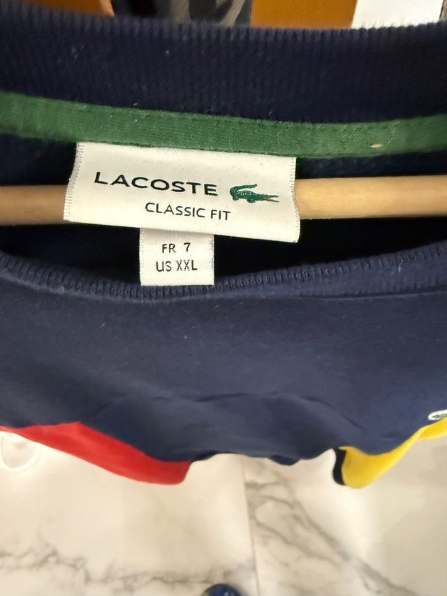 Sudadera Lacoste Colorblock Talla XL