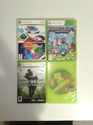 Pack 5 Juegos Xbox 360: Call of Duty, Minecraft, T