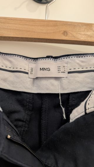 Pantalón Mango Azul Marino