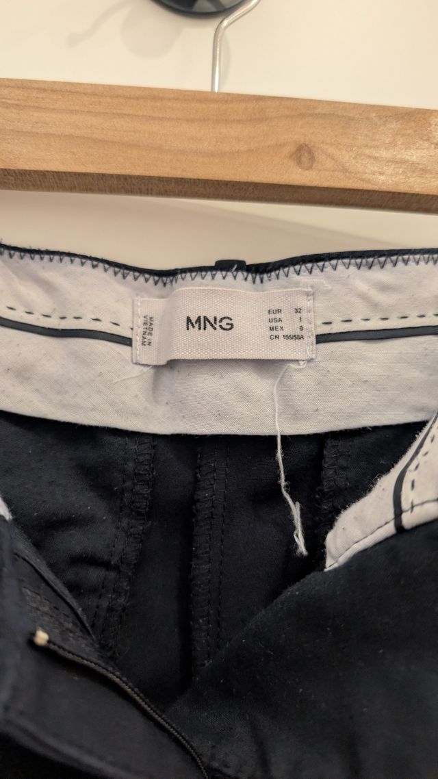 Pantalón Mango Azul Marino