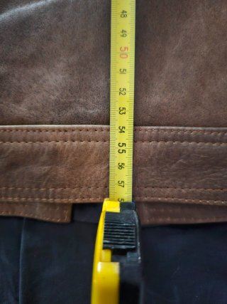 Chaleco de cuero marrón talla M