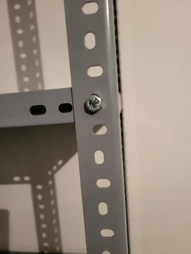 Estantería metálica gris 4 baldas