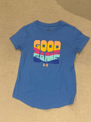 T-shirt Under Armour Criança YXS Azul