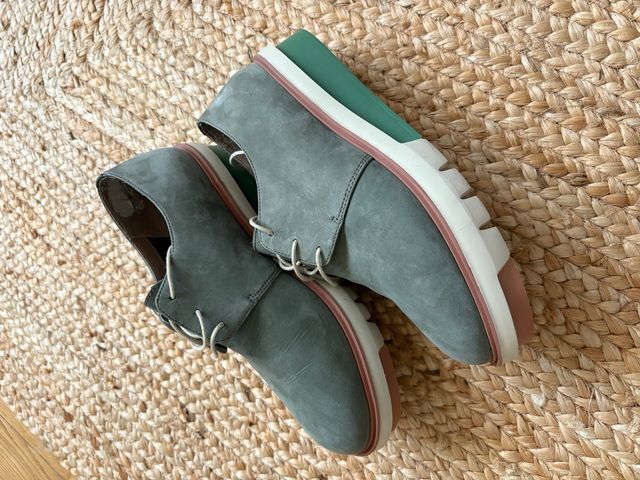 Zapatos Camper Mujer Grises y Verdes