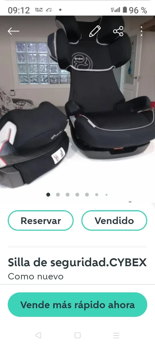 Silla de seguridad CYBEX como nueva