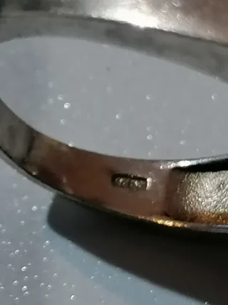 Anillo Plata Hombre Negro