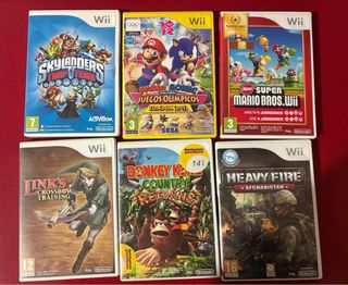 Lote Completo Nintendo Wii + 6 Juegos + Accesorios