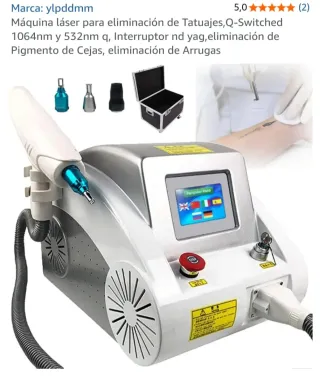 Máquina láser eliminación tatuajes y arrugas