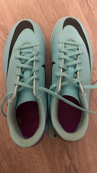 Botas de fútbol Nike niño azul