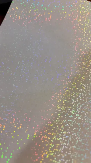 Fogli adesivi olografici trasparenti