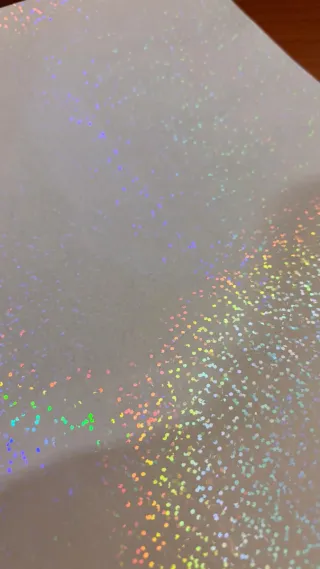 Fogli adesivi olografici trasparenti